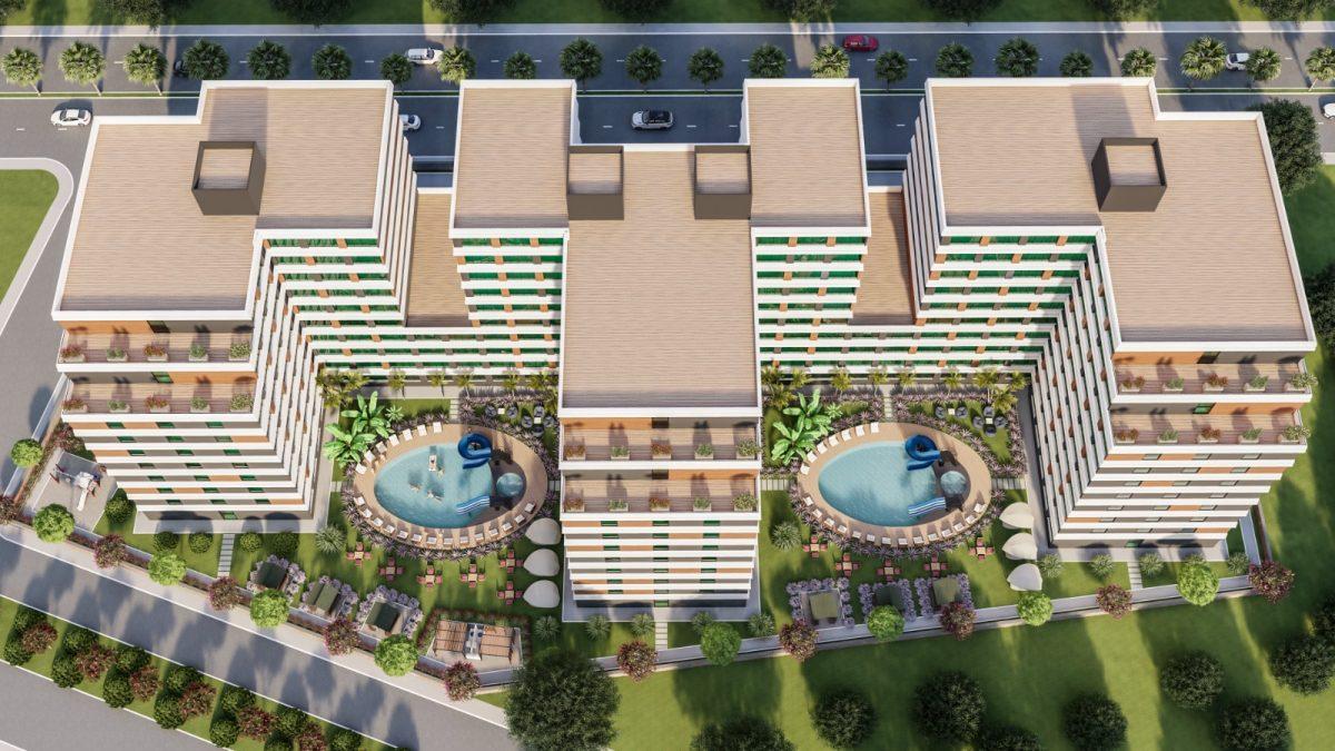 Новый уютный жилой комплекс в районе Томюк, с планировками 0+1,1+1,2+1